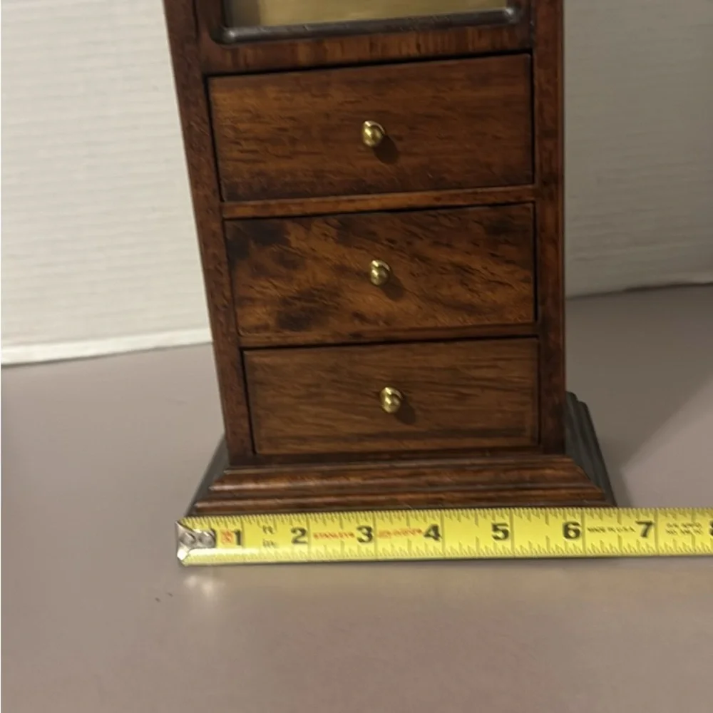 Seicle Quartz Wooden Table Clock with Drawers